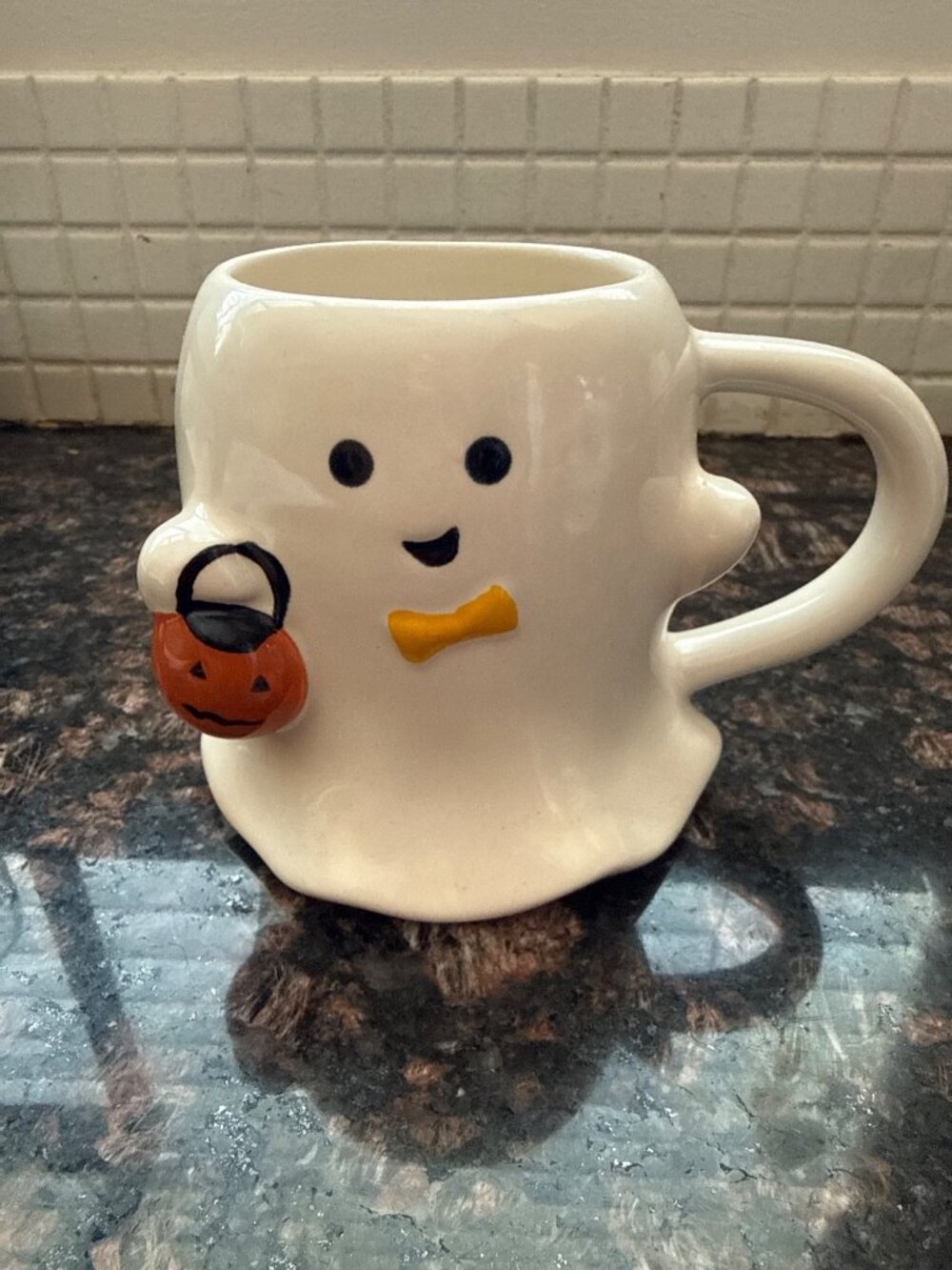 Hyde & Eek! Halloween Ghost Mug Stoneware Microwave & Dishwasher Safe